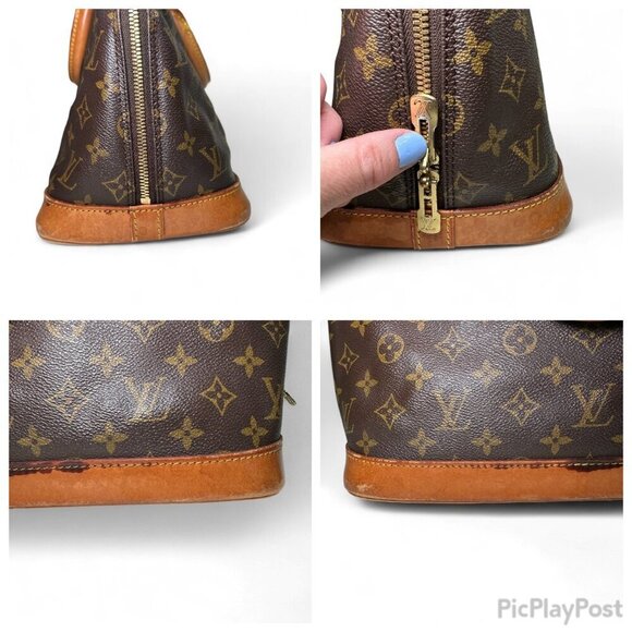 Louis Vuitton Monogram Alma PM Brown Canvas Handbag - Picture 9 of 16